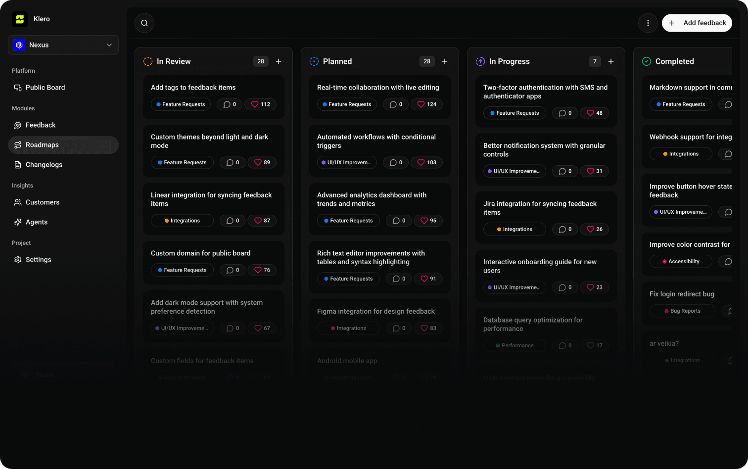 Klero roadmap for startups